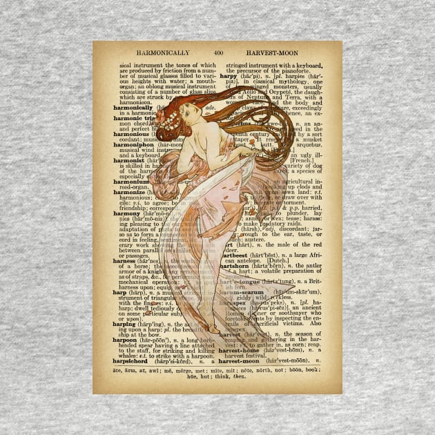 "Dancing" in book page - Mucha by ritta1310